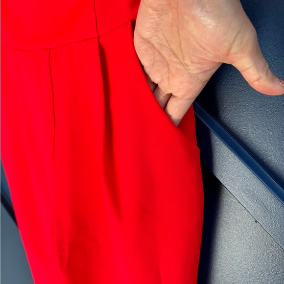 Adelyn Rae red strapless jumpsuit - Picture 7 of 8